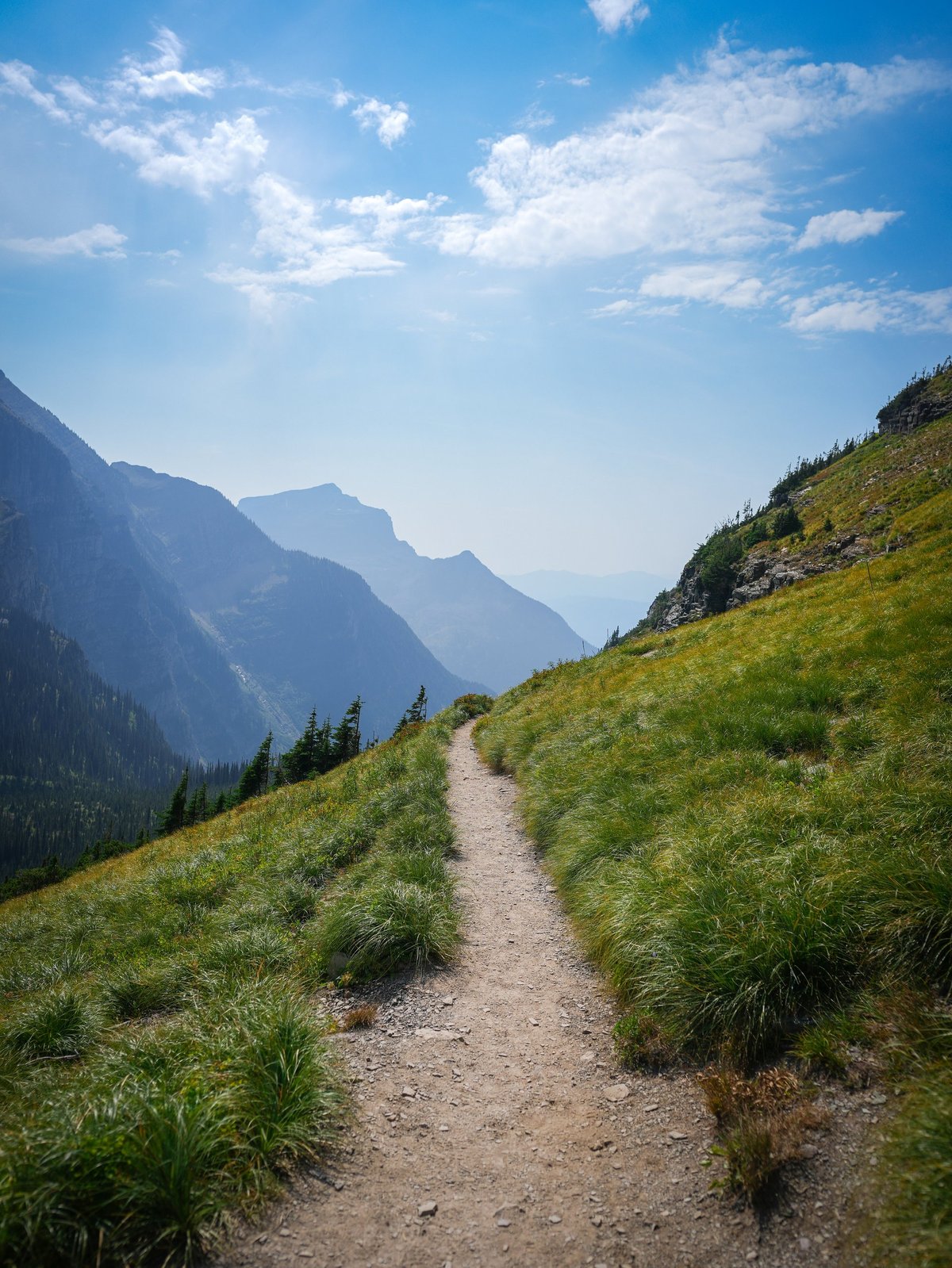 Aerial view of clean mountain path nature landscape representing journey to success